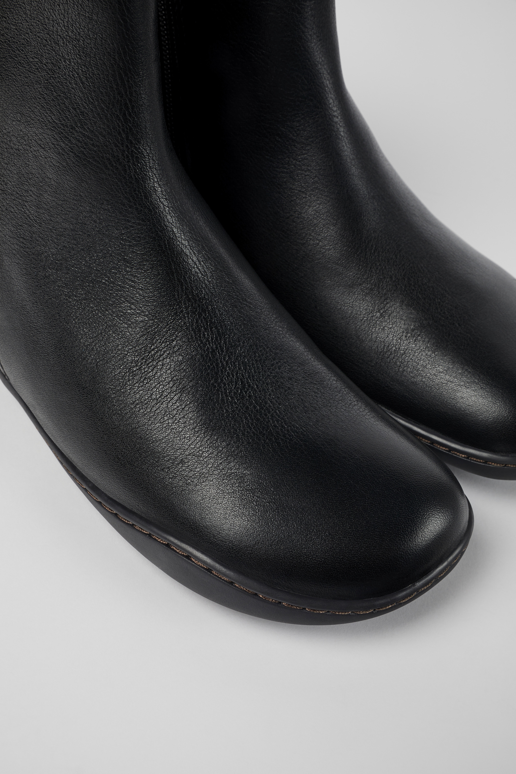 Peu - Schwarzes Leder Stiefeletten für Damen