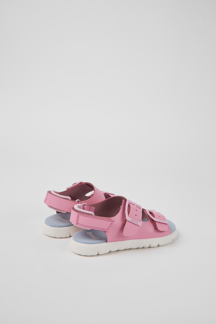 Oruga Pink Leder Sandalen für Kinder