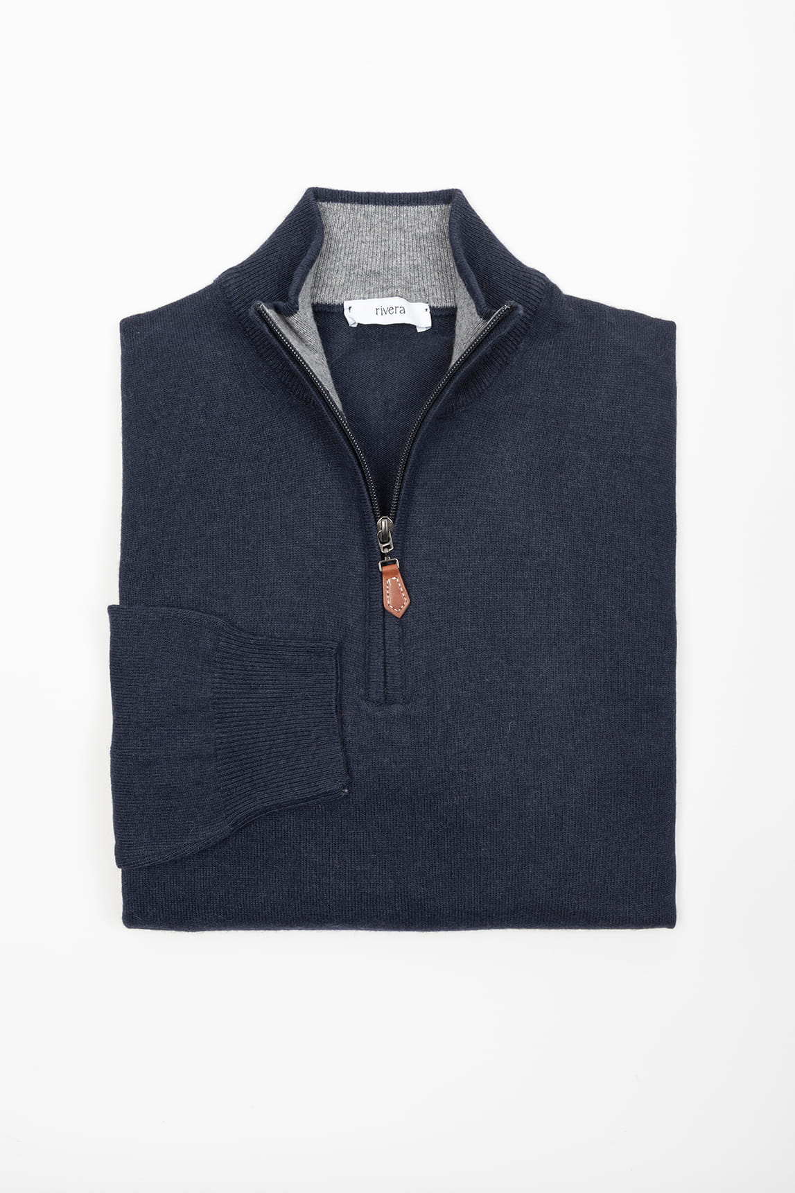 Rivera-Spanien-Trikot Rivera Half Zip Azul Marino