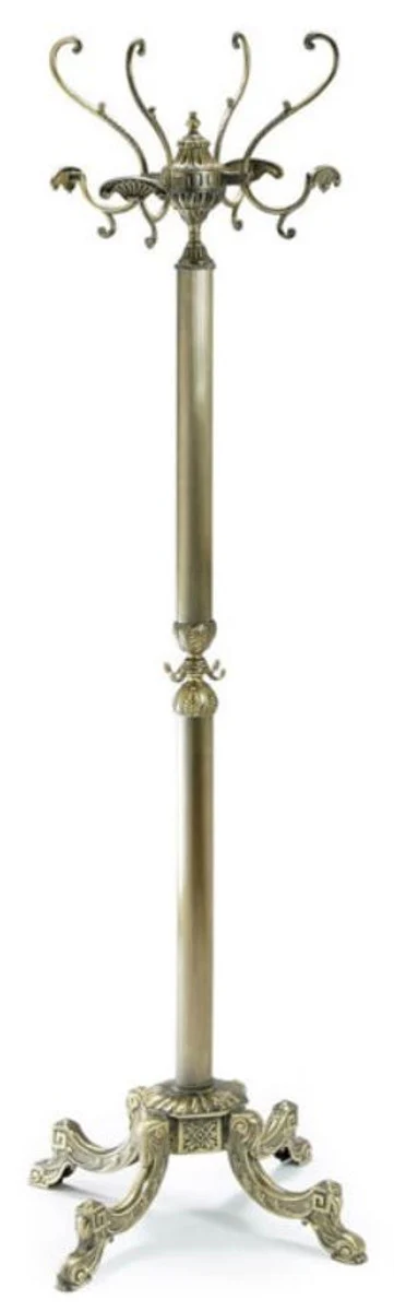 Luxury Baroque coat rack bronze color 47 x 47 x H. 175 cm - Elegant brass clothes rack - Baroque hotel cloakroom furniture
