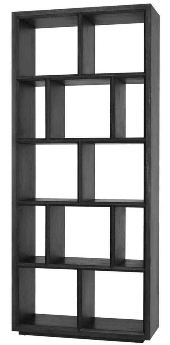 Luxury shelf cabinet / living room cabinet black 100 x 40 x H. 230 cm - living room furniture