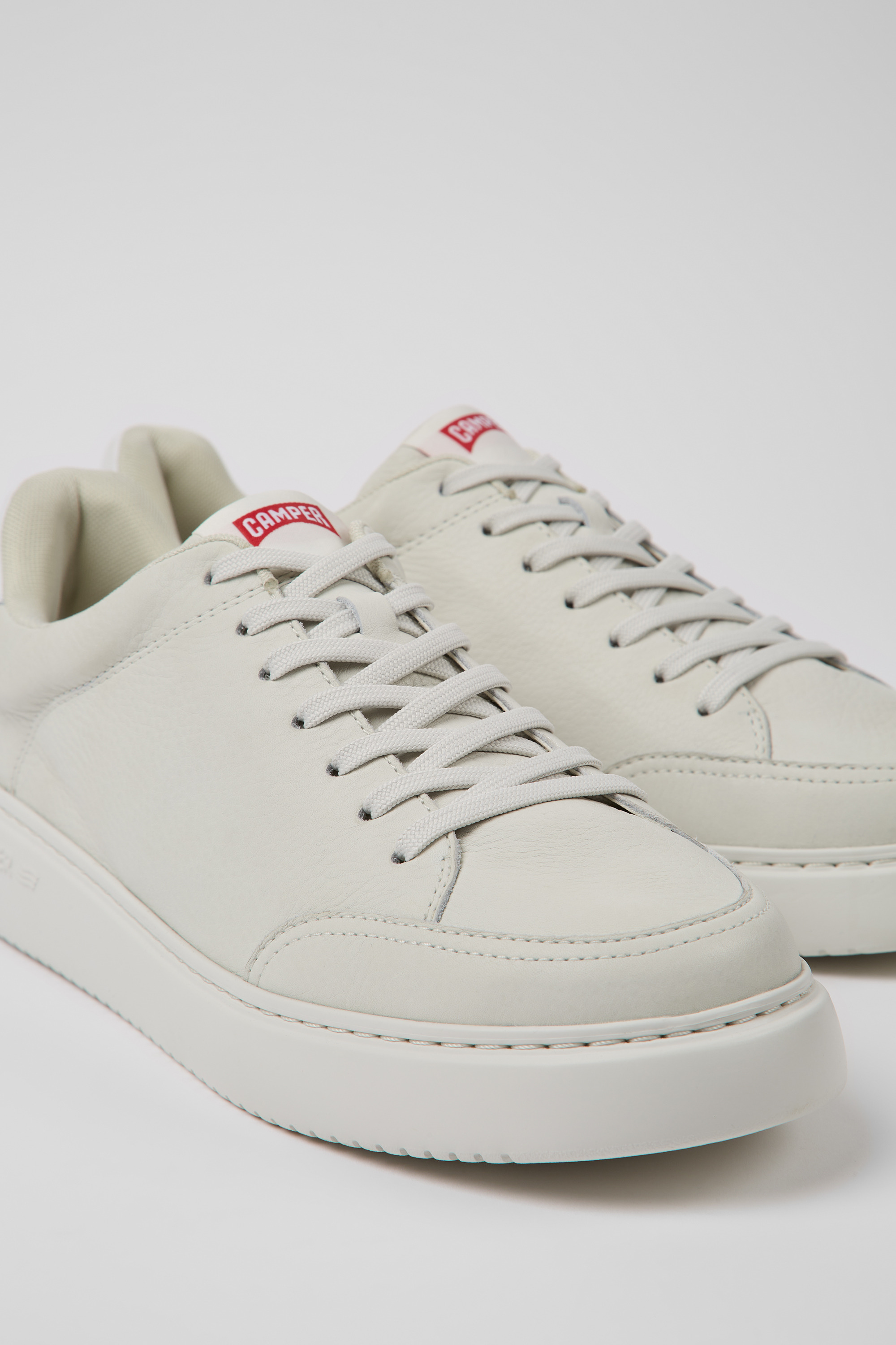 Runner K21 - Weiße Ledersneaker für Herren