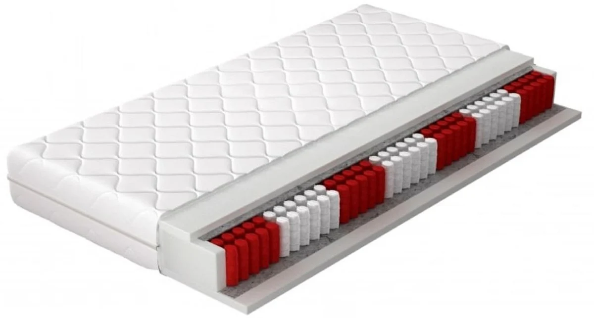 Luxury double bed with blue mattress - Various sizes