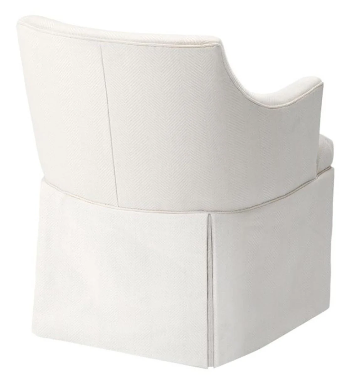 Designer Sessel Weiß 63 x 63 x H. 81 cm - Luxus Kollektion