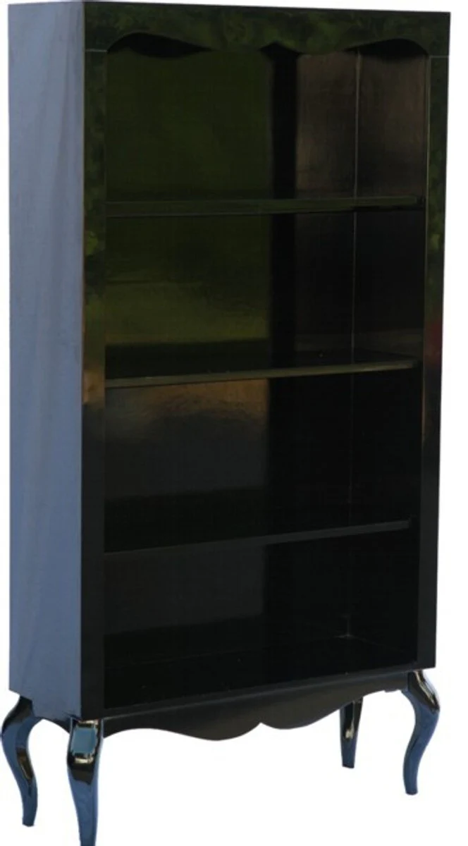 Baroque lacquer shelf black high gloss 180 x 95cm cabinet