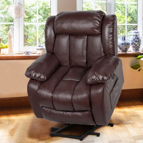 Beste MassageTheater Sitzplatz für Homes Power Electric Recliner Stuhl Film Theater Sitze mit USB Port, Side Pocket