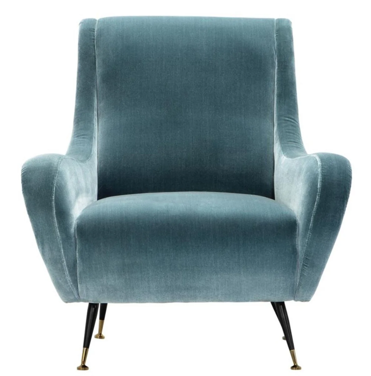 Luxus Hotel Salon Sessel Türkis 80 x 90 x H. 88 cm - Wohnzimmer Möbel