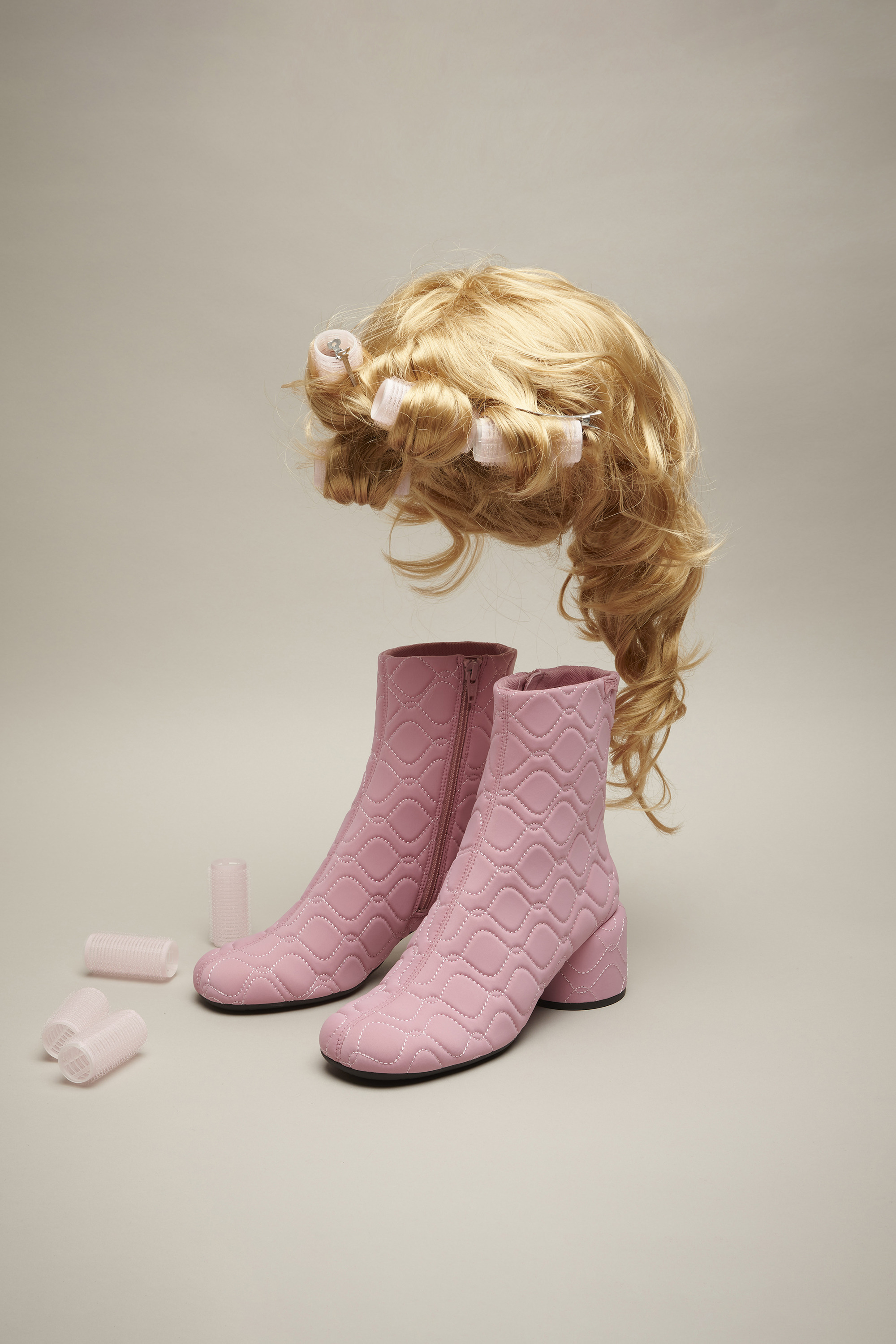 Niki - Pink Textilstiefel für Damen