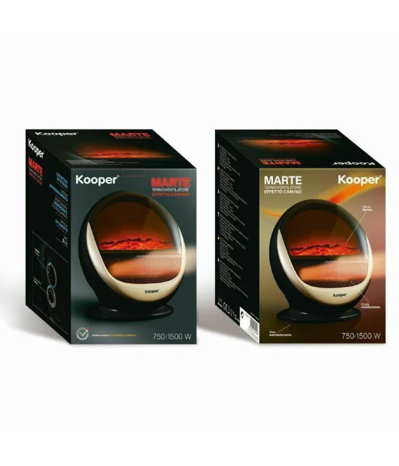 TERMOVENTILATORE STUFA STUFETTA CALDO BAGNO SALOTTO MARTE 750 / 1500W