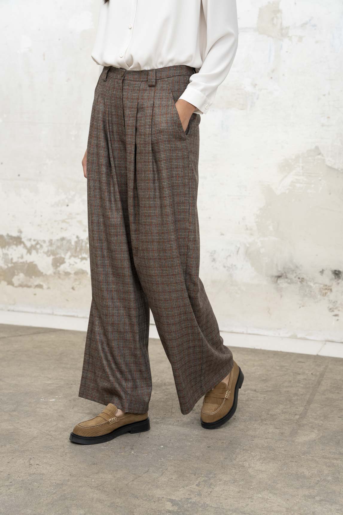 Rivera-Spanien Aretha braun karierte Hose