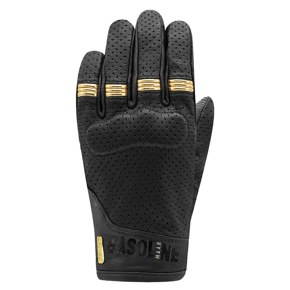SHIRLEY GASOLINE LADY RACER SUMMER GLOVES BLACK / GOLD