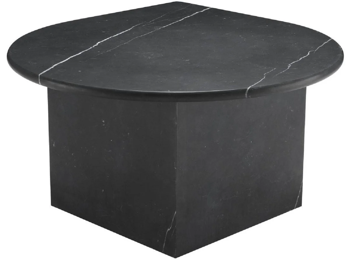 Luxury coffee table set black - 3 living room tables made of high-quality marble - luxury living room furniture