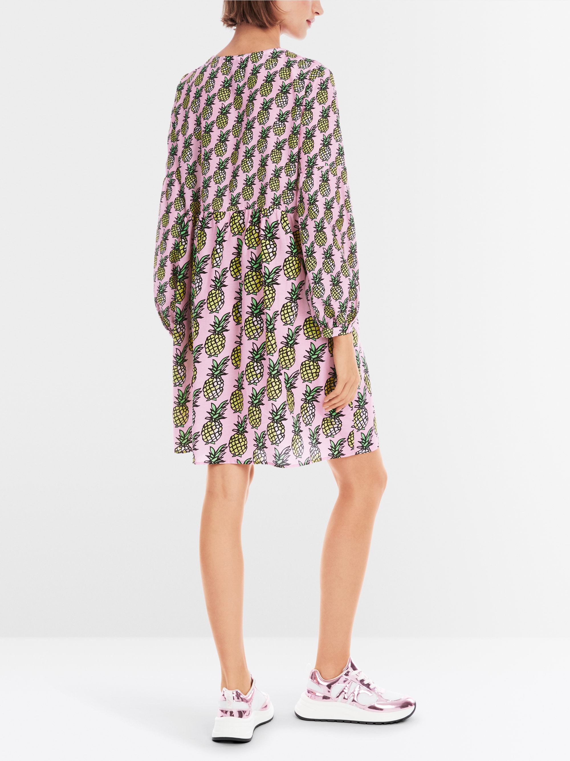 Marc-Cain Baumwoll-Voile-Kleid „Rethink Together“.