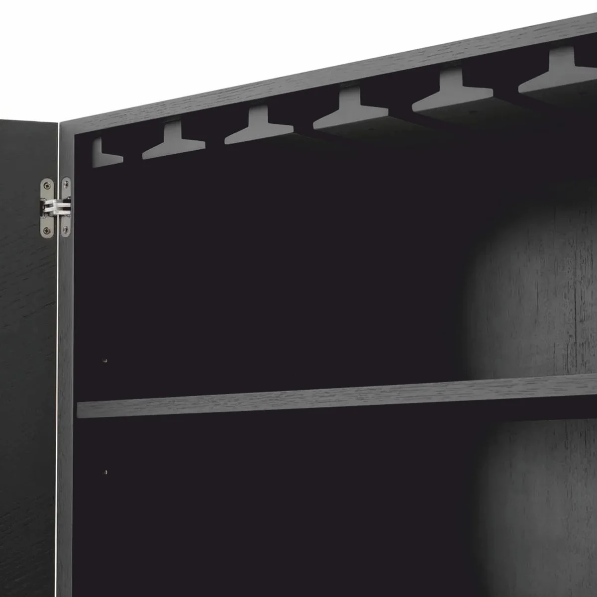 Luxury bar cabinet natural color / dark brown / bronze H. 175 cm - bar furniture