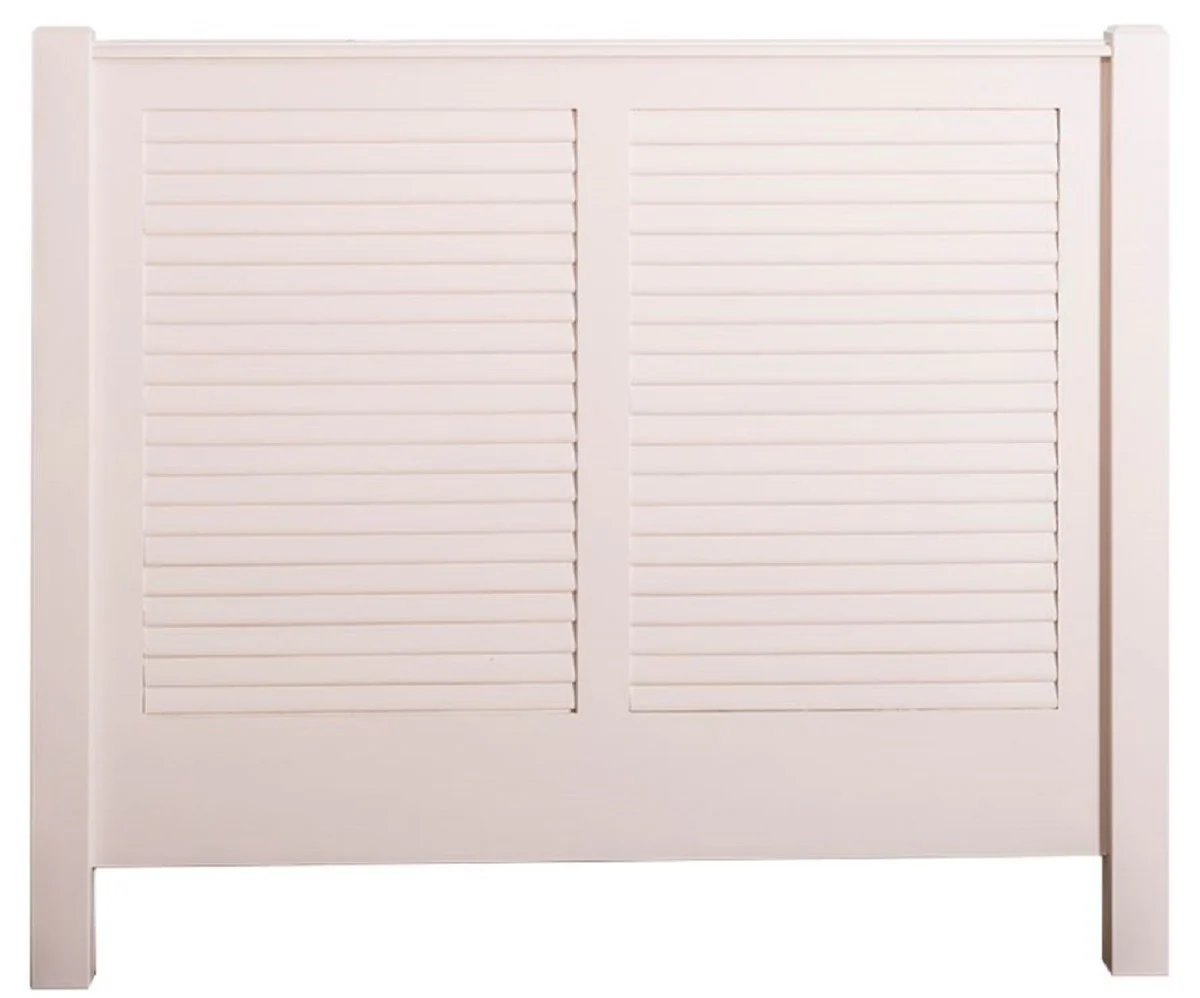 Country house style solid wood bed headboard cream color 160 x H. 126 cm - bedroom furniture in country house style