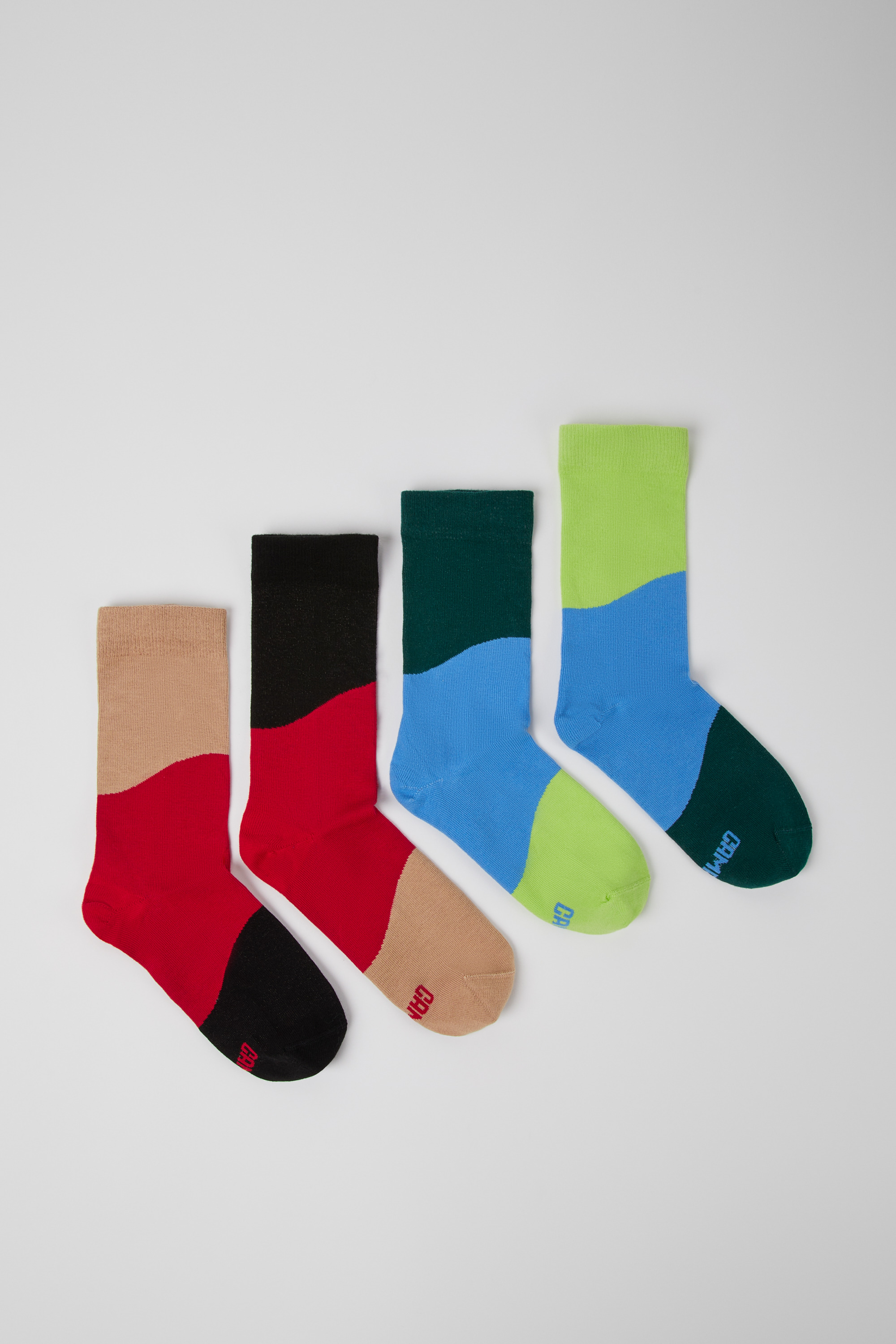 Odd Socks Pack - Zwei Paar-Pack mit langen mehrfarbigen Socken