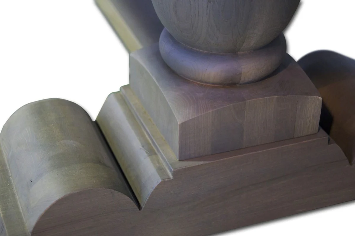 Country Style Dining Table Gray - Various Sizes - Rustic Solid Wood Kitchen Table - Rustic Solid Wood Dining Room Furniture - Country Style Dining Room Furniture