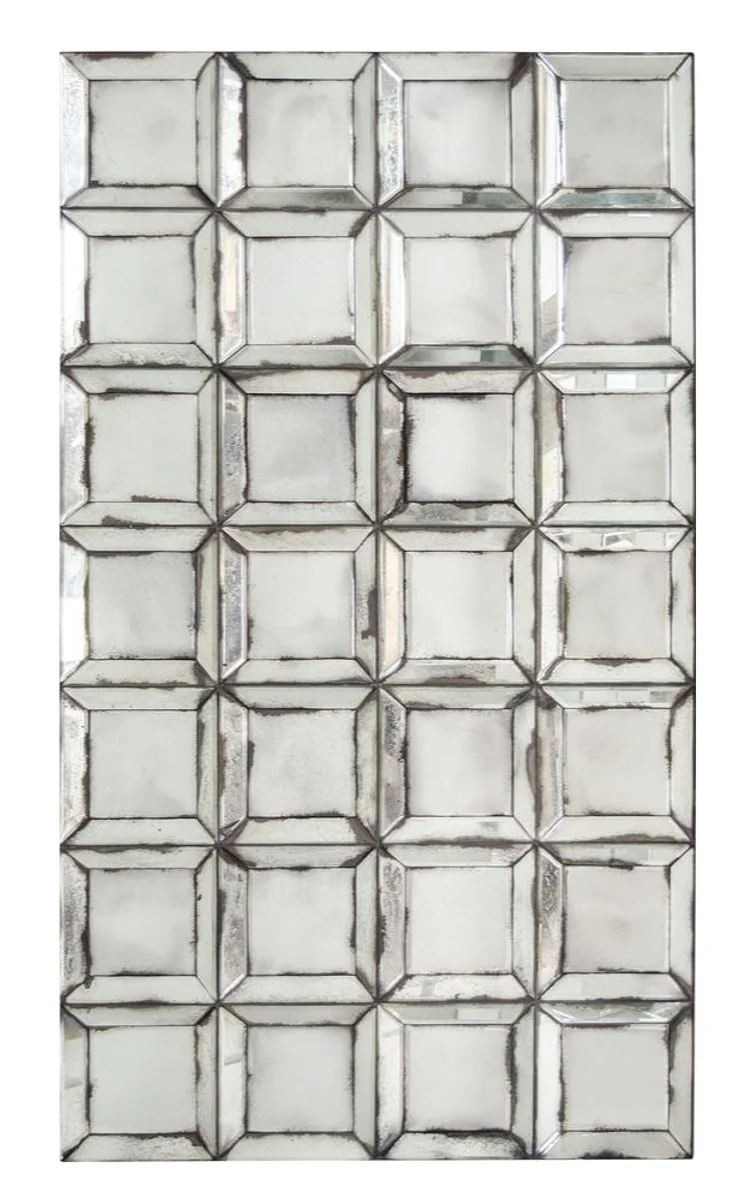 Designer wall mirror with antique mirror glass 80 x H. 140 cm - living room mirror