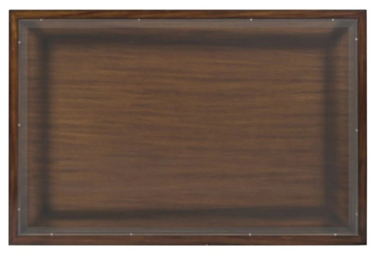 Luxury coffee table brown / black 120 x 80 x H. 41 cm - mahogany living room table with 3 drawers