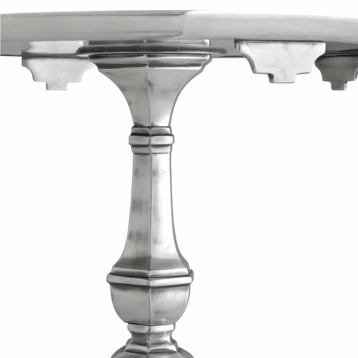 Luxury Baroque side table antique silver H. 66 cm - Baroque hotel furniture