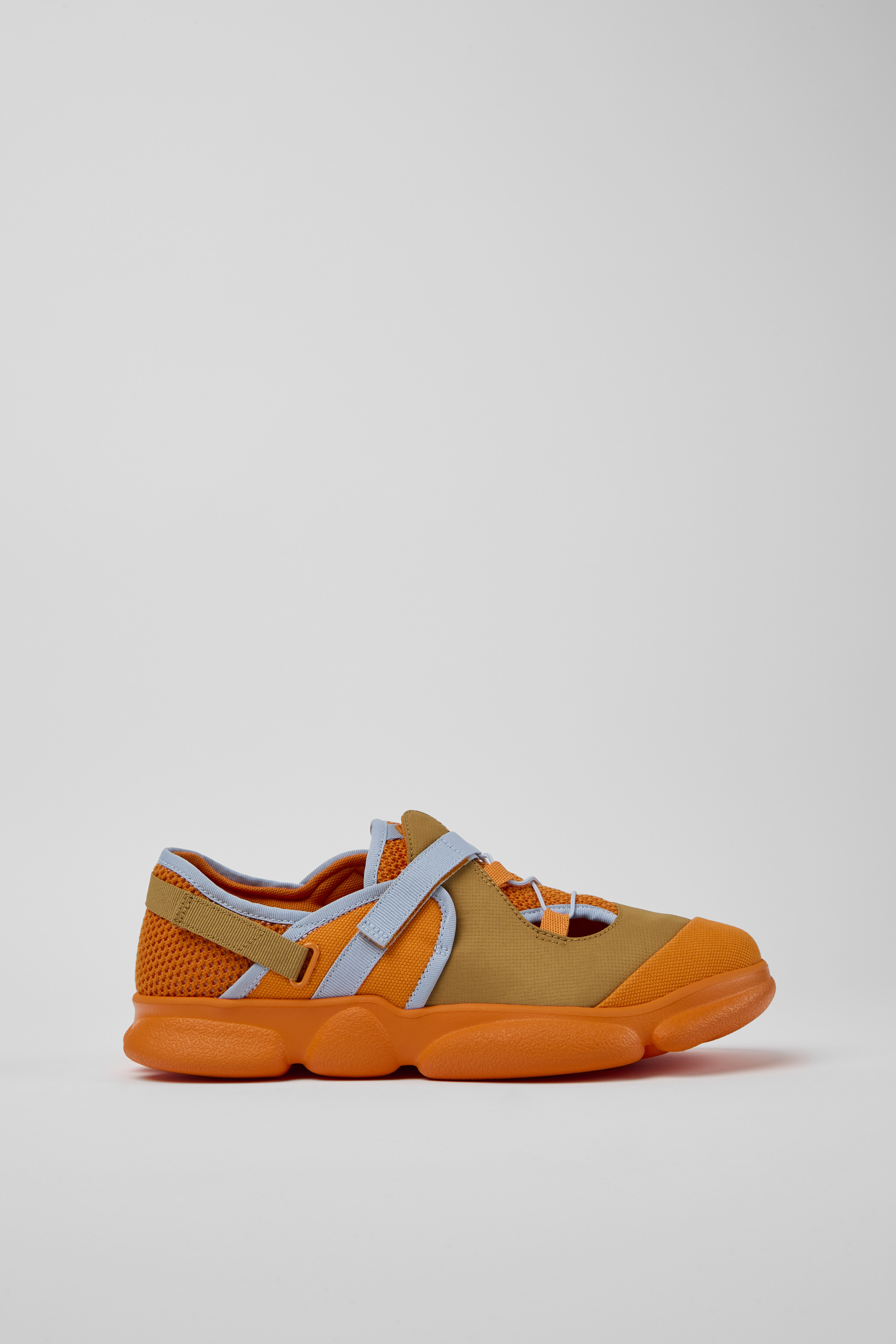 Karst - Orange und braune Textilschuhe für Herren