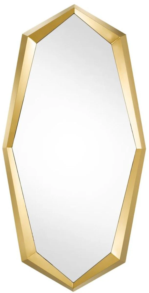 Designer stainless steel mirror / wall mirror gold 90 x H. 180 cm - luxury quality