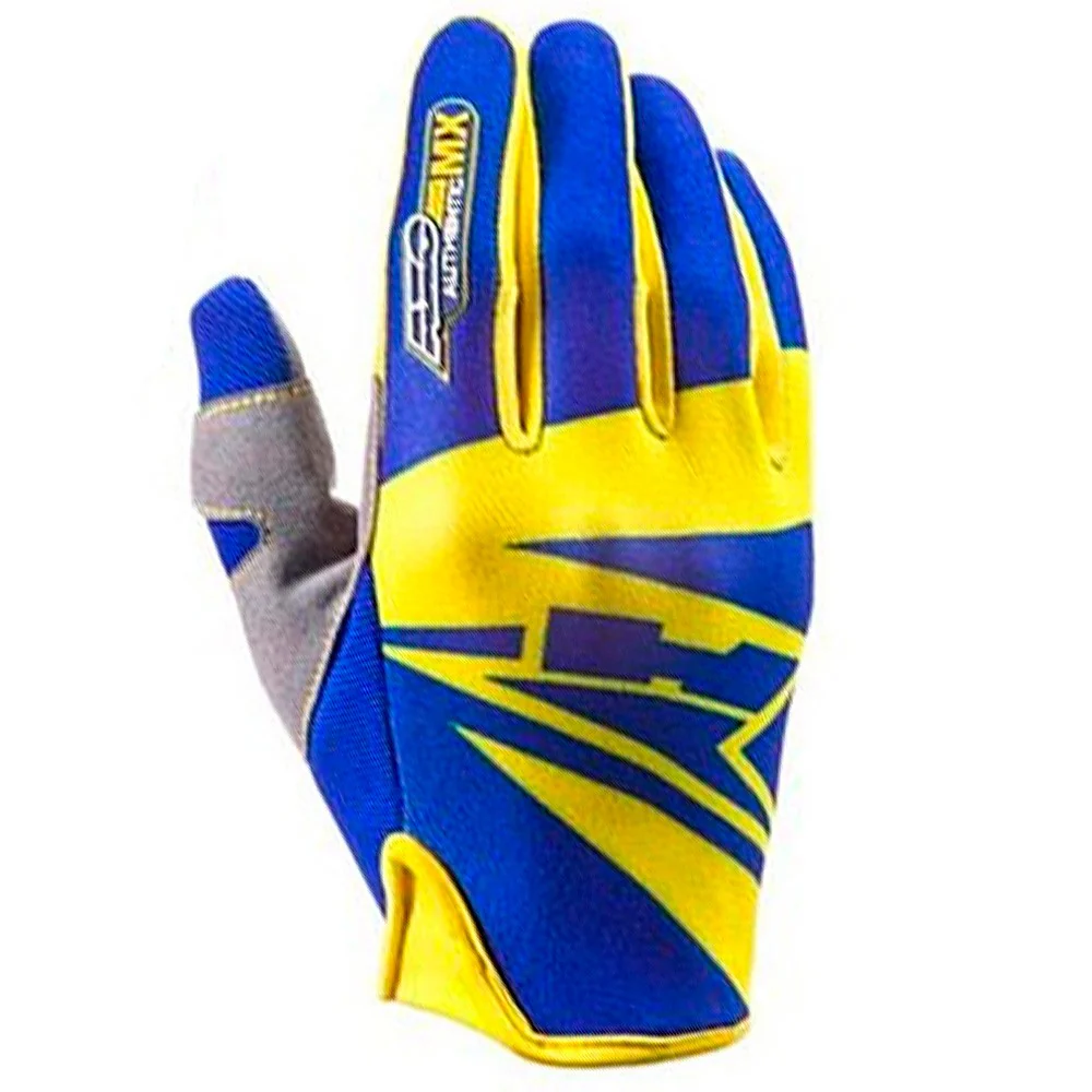 GUANTES CROSS AXO SX 2018 AZUL / AMARILLO