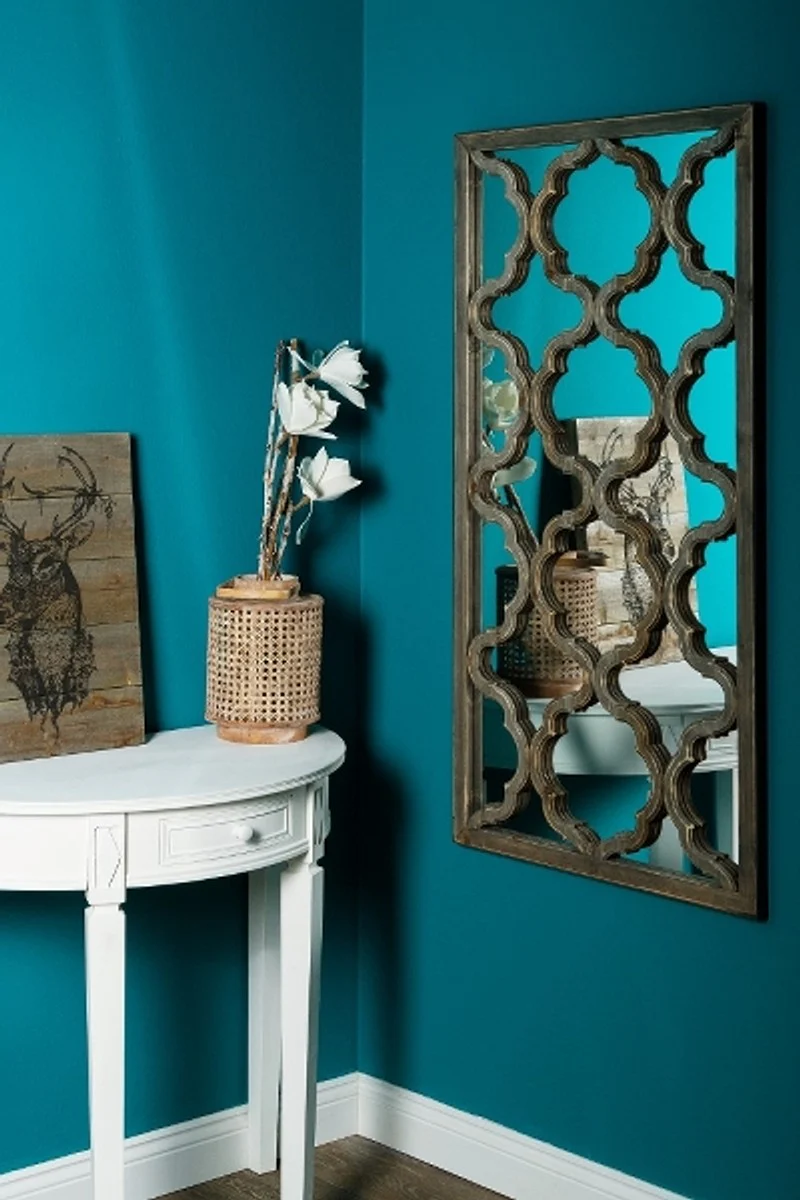 Designer Spiegel / Wandspiegel Antik Braun 61 x H. 122 cm - Designermöbel