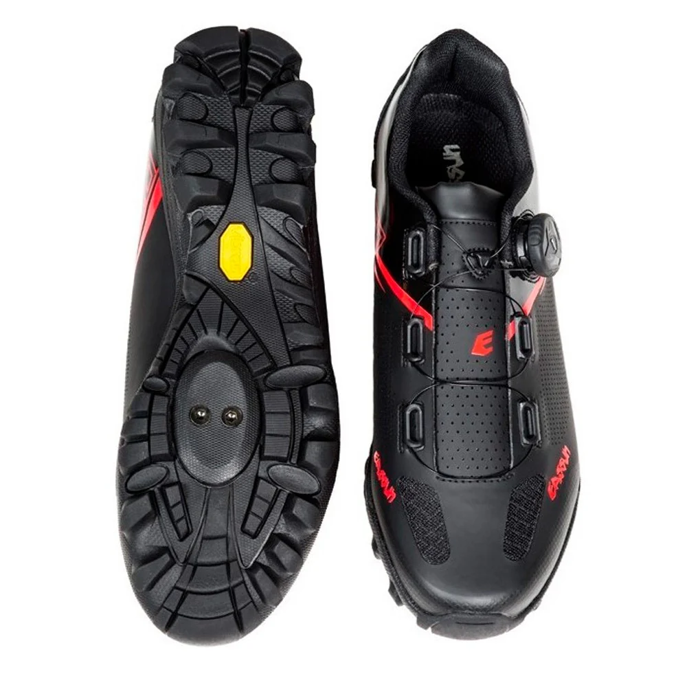 ZAPATILLAS MOUNTAIN BIKE EASSUN 320 - NEGRO / ROJO