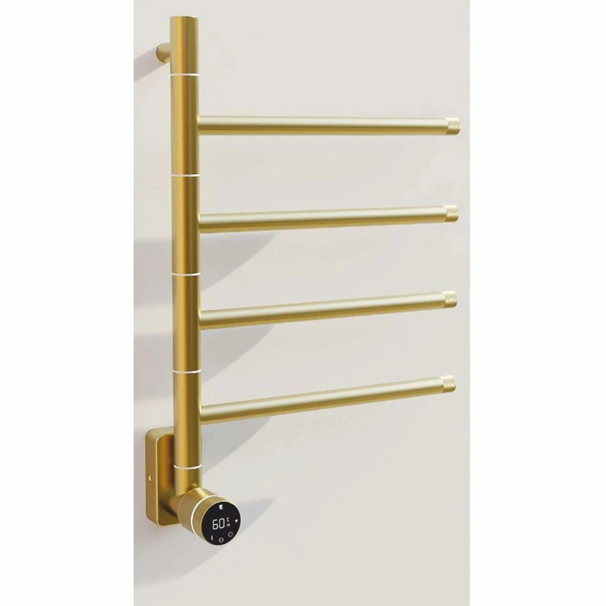 Electric luxury towel warmer gold 41 x H. 58 cm - bathroom accessories