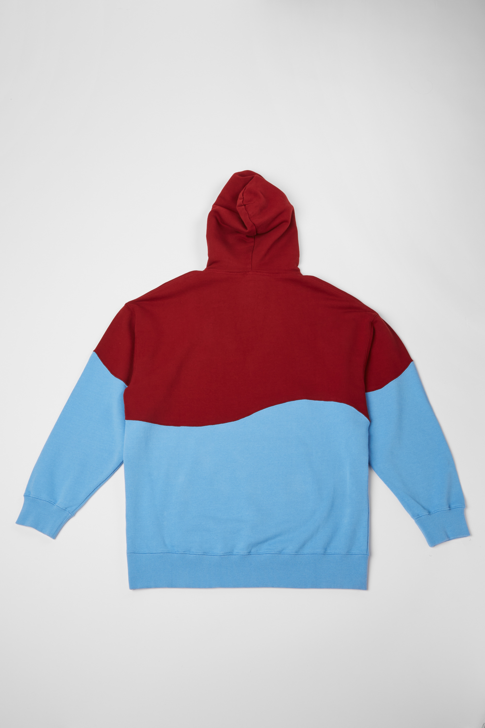 Hoodie - Burgund und blau unisex Hoodie