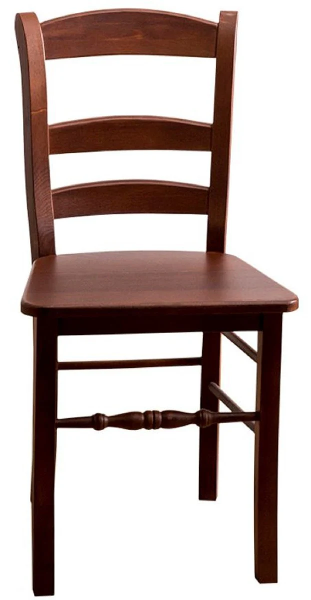 Country house style dining chair brown 46 x 41 x H. 91 cm - solid wood kitchen chair in country house style
