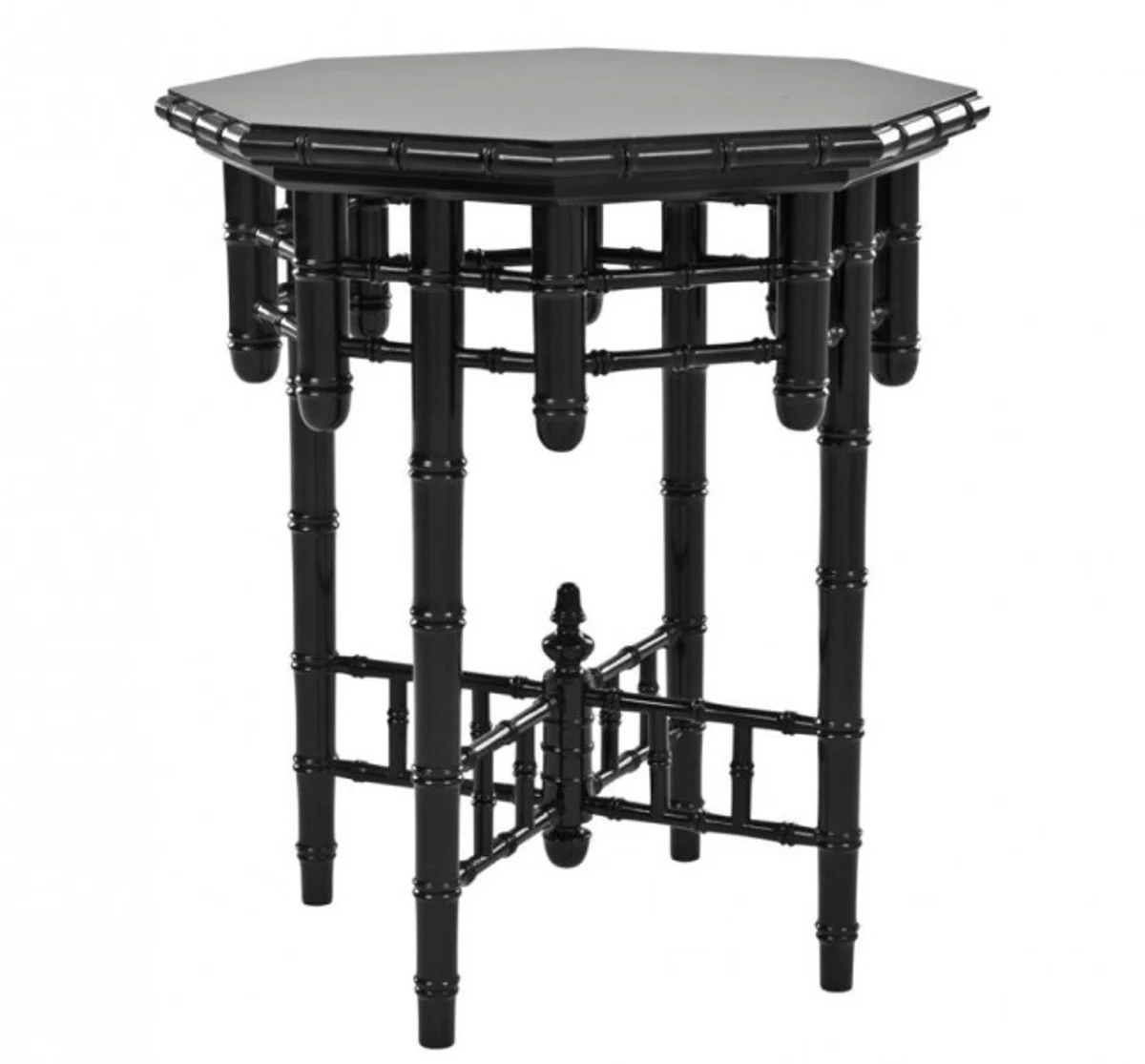 Luxury Art Deco designer mahogany side table black - luxury quality