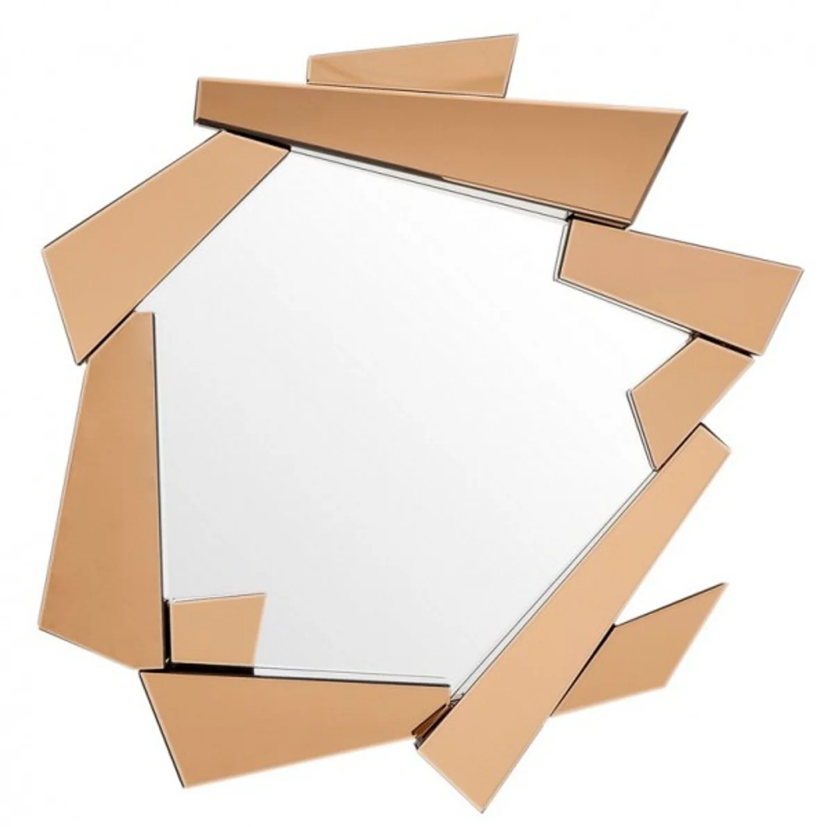 Luxury wall mirror amber art deco 102 x 123 cm - wall mirror