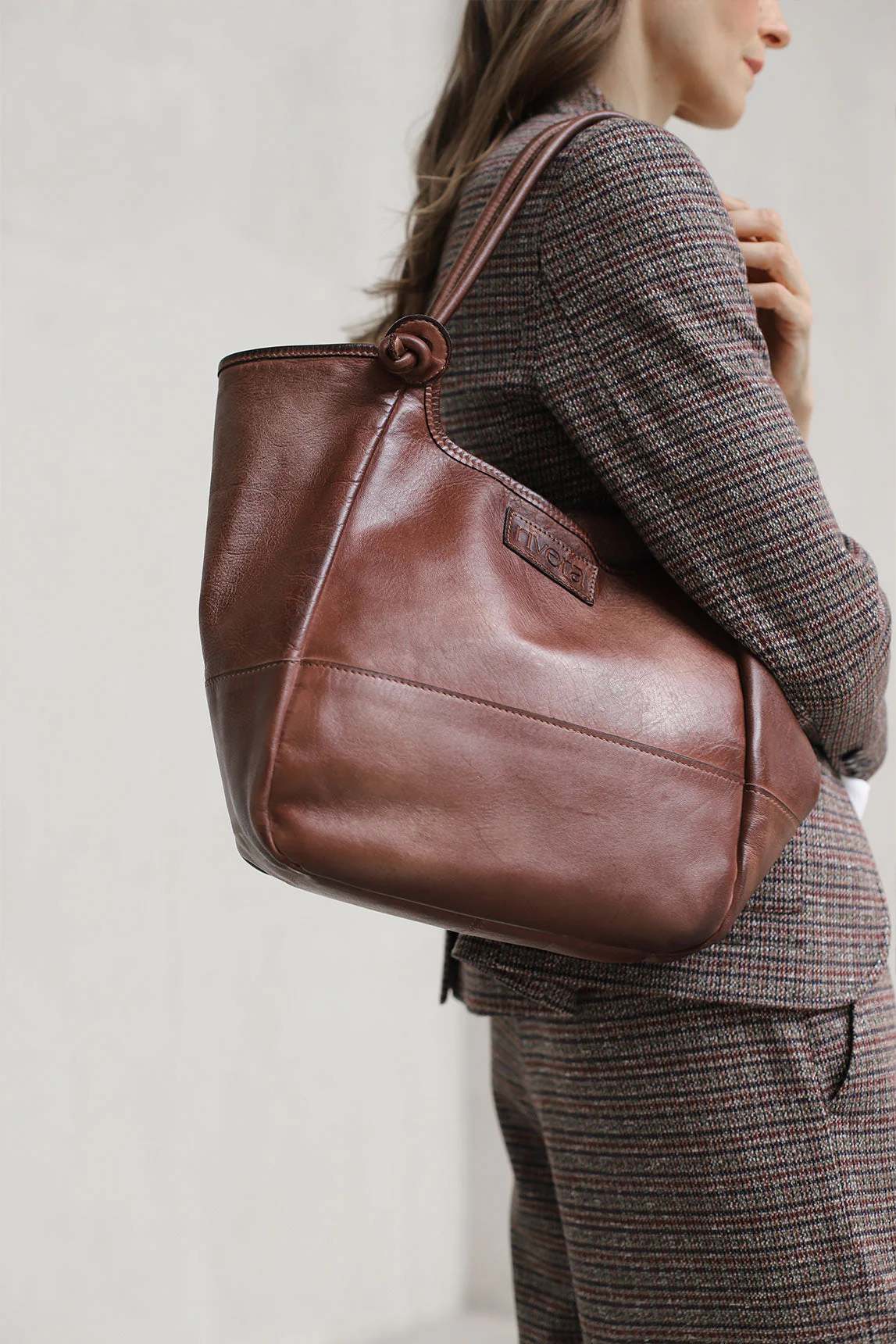 Rivera-Spanien Bolso Marrón Samt