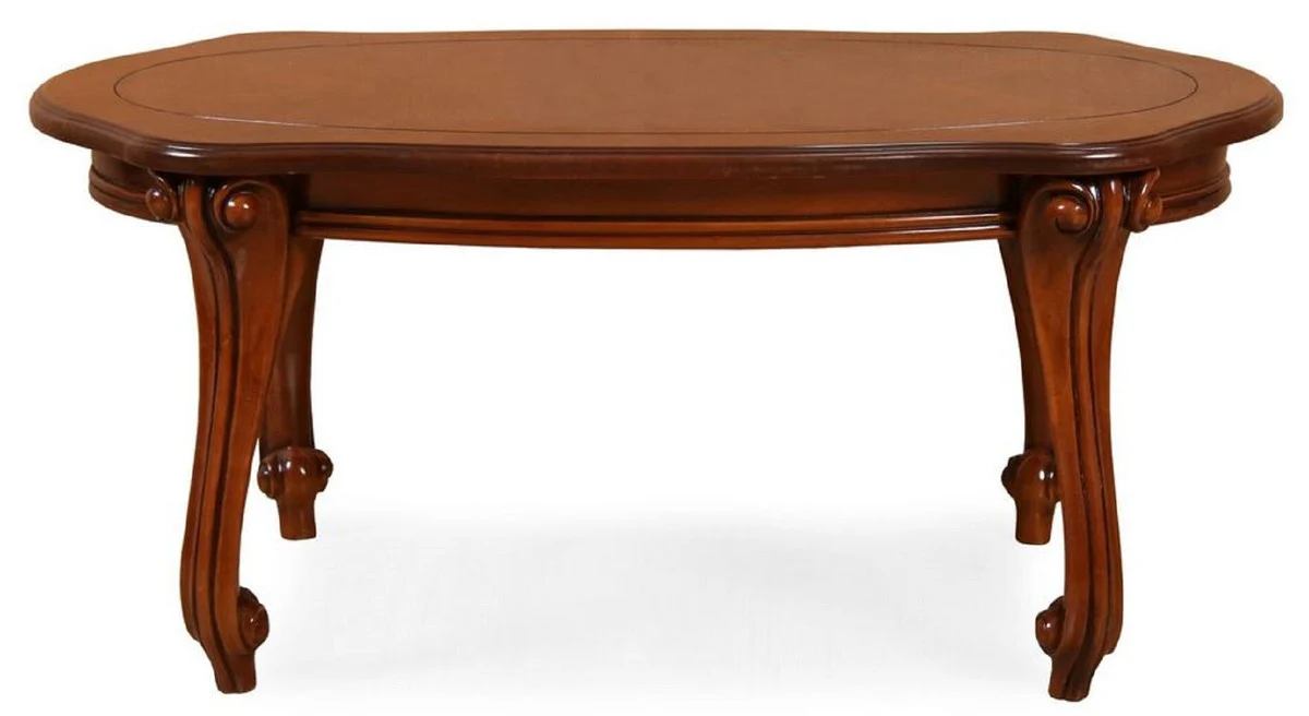 Luxury Baroque Coffee Table Brown - Baroque Style Solid Wood Living Room Table - Baroque Style Living Room Furniture - Baroque Furniture - Noble & Magnificent