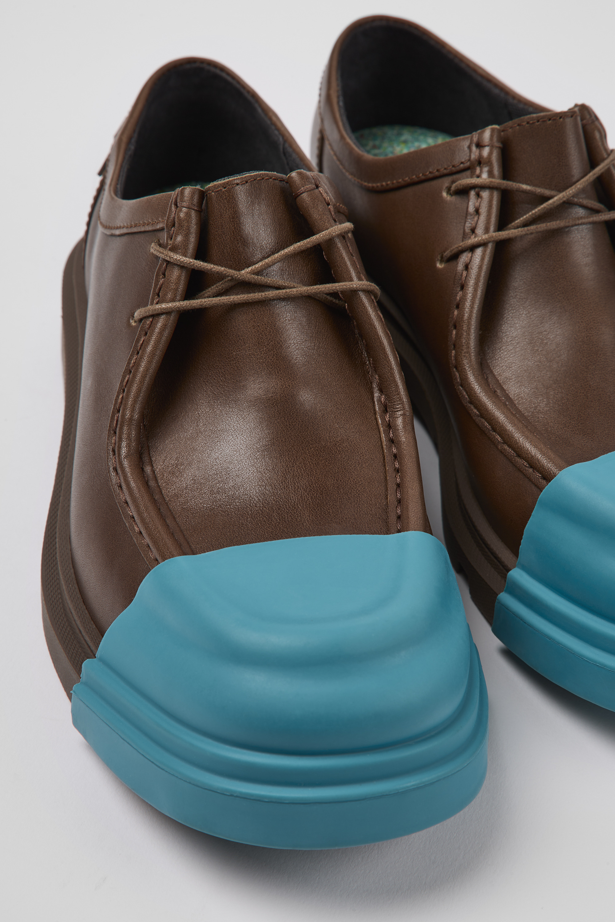 Junction - Braun verantwortungsvoll angehobene Lederschuhe für Damen