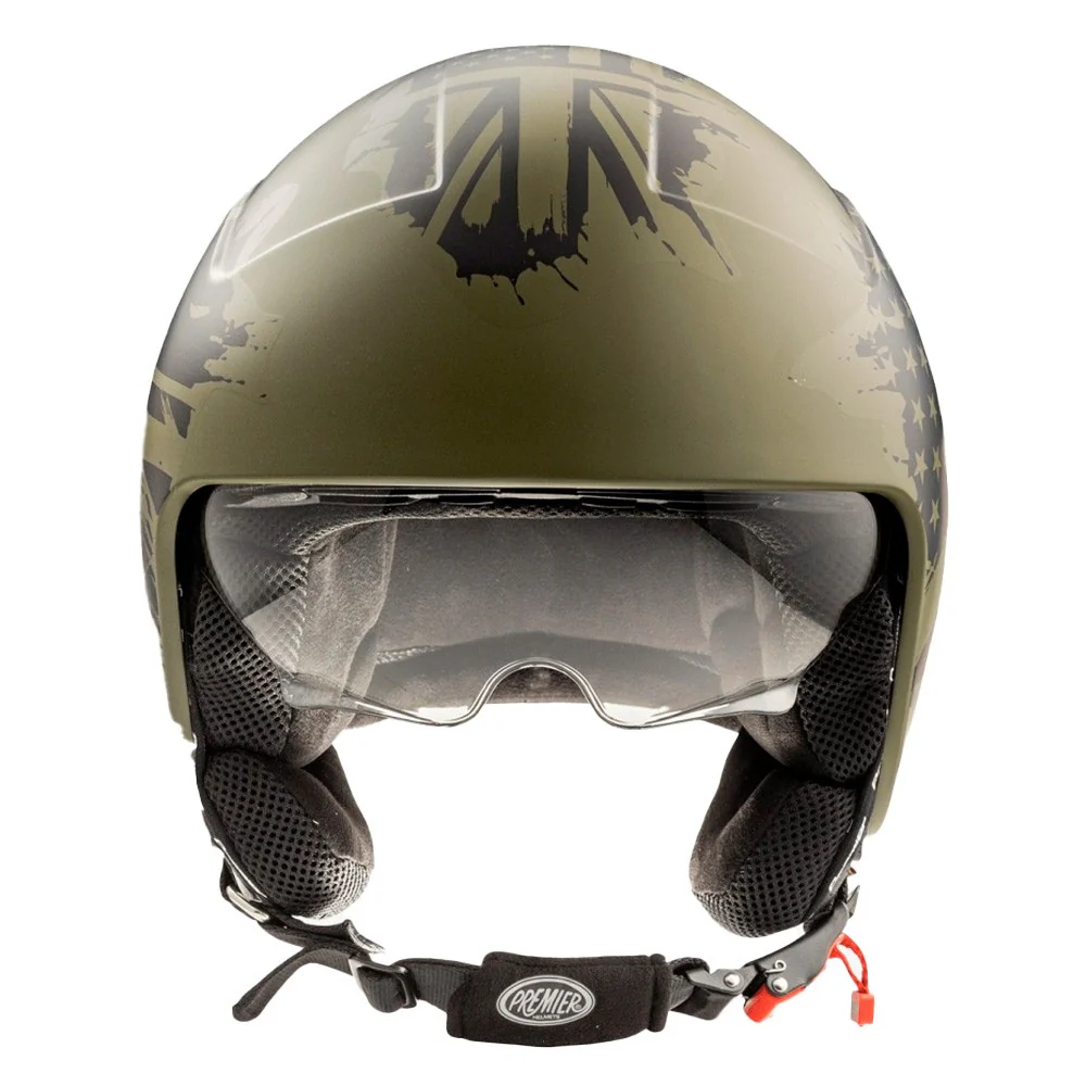 CASCO JET PREMIER ROCKER AM MILY BM VERDE / NEGRO