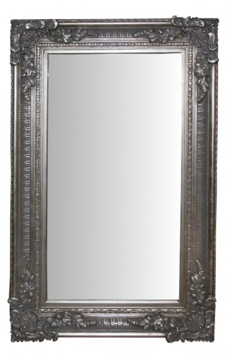 Baroque wall mirror silver antique look - noble & magnificent