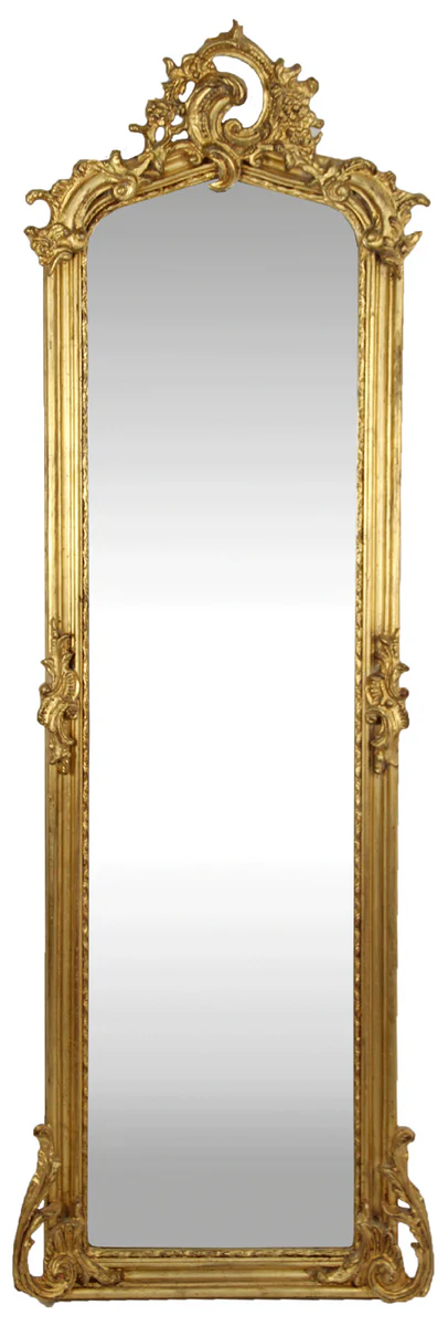 Baroque mirror gold 55 x H. 175 cm - antique style wall mirror - baroque furniture