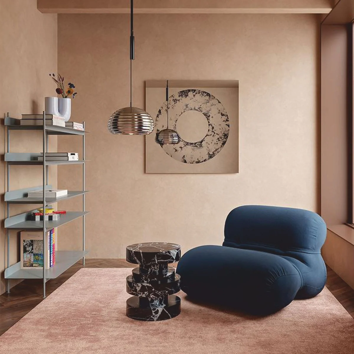 Luxury wall mirror black / silver 100 cm - Luxury Interior