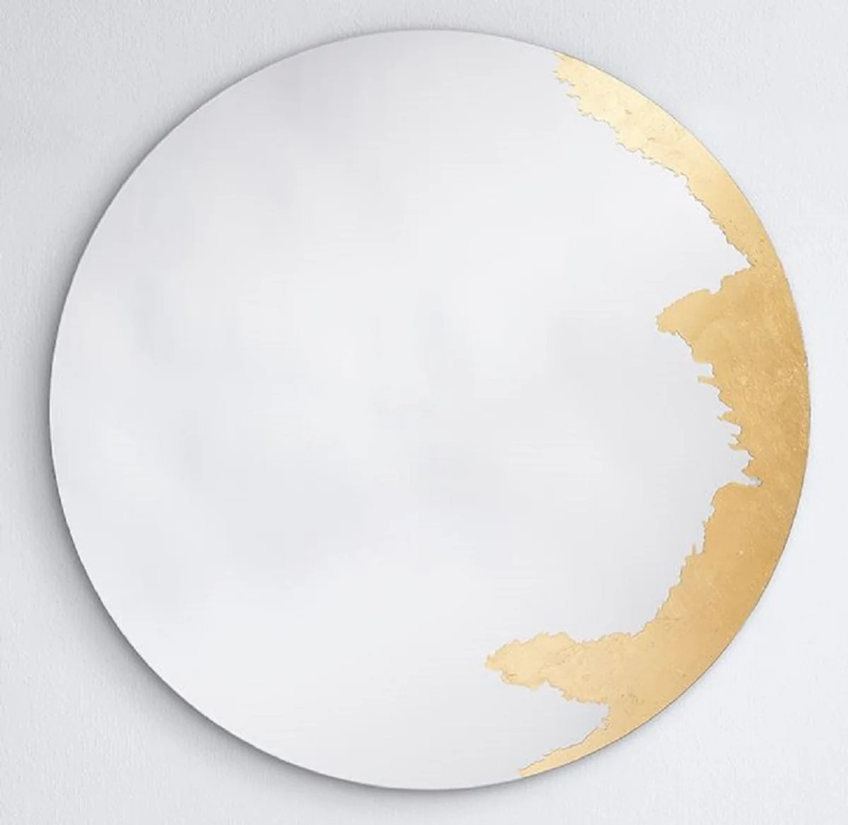 Luxury wall mirror gold Ø 70 cm - round living room mirror - bedroom mirror - cloakroom mirror - luxury furniture - luxury interior - luxury quality