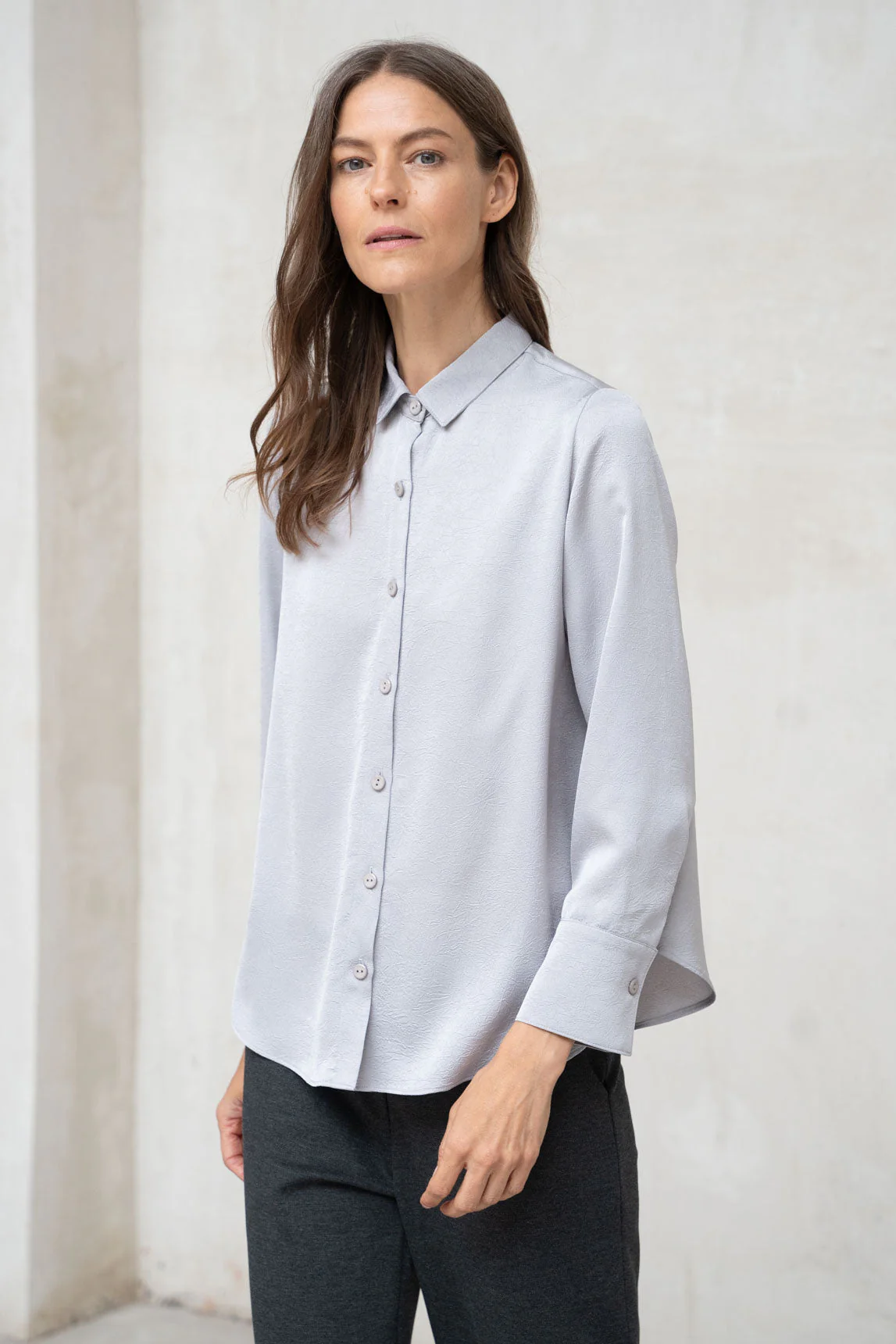 Rivera-Spanien Camisa Ascoli Gris Pearl