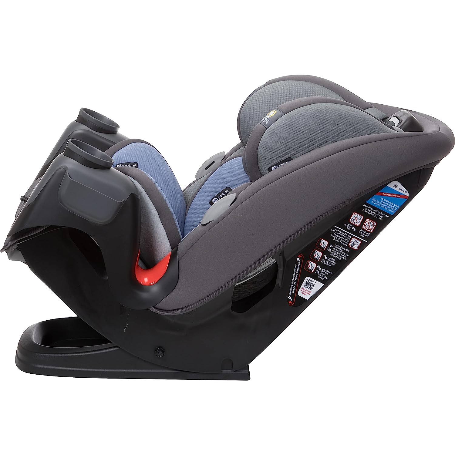 Safety 1st Grow and Go All-in-One Cabrio-Autositz, rückwärtsgerichtet 5–40 Pfund, vorwärtsgerichtet 22–65 Pfund und Gurtpositionierungsverstärker 40–100 Pfund, Carbon Wave