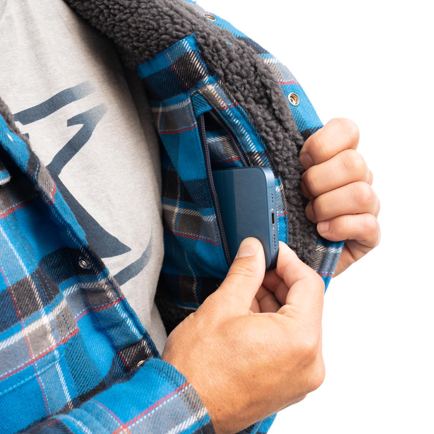 Targhee Fleece Lineed Flannel Hoodie