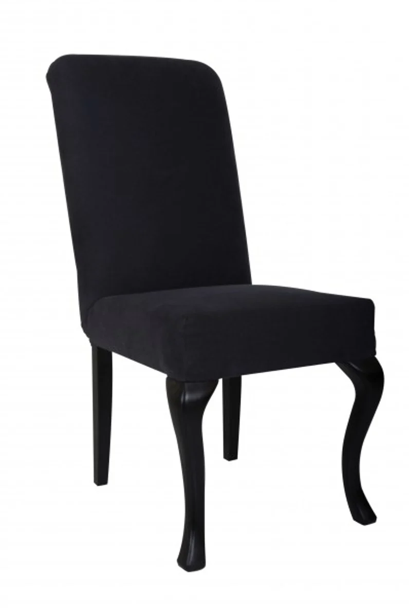 Designer Baroque Dining Room Chair ModEF 231 Black/Black - Hotel Furniture - Beech Wood