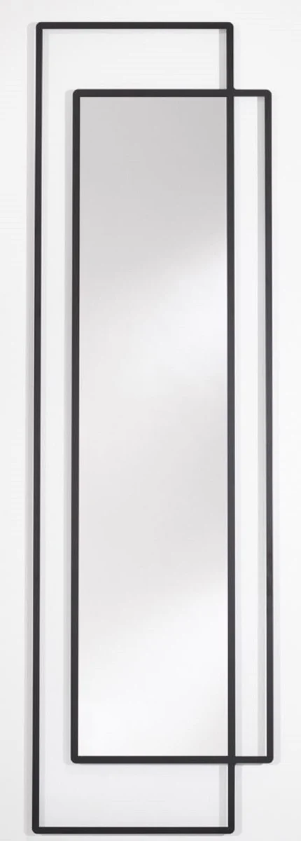 Designer wall mirror black 50 x H. 170 cm - living room mirror - cloakroom mirror - designer mirror - luxury collection