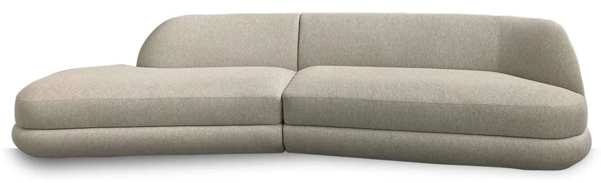 Luxury sofa gray 172 x 100 x H. 82 cm - Curved living room sofa - Hotel sofa - Living room furniture - Hotel furniture - Luxury furniture - Luxury furnishings - Living room furnishings