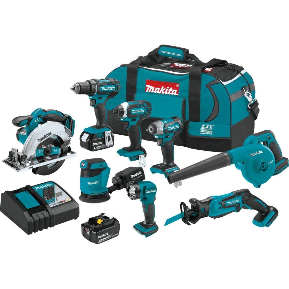 Makita 18V LXT Lithium-Ionen Akku 8-Piece Combo Kit (3.0Ah)