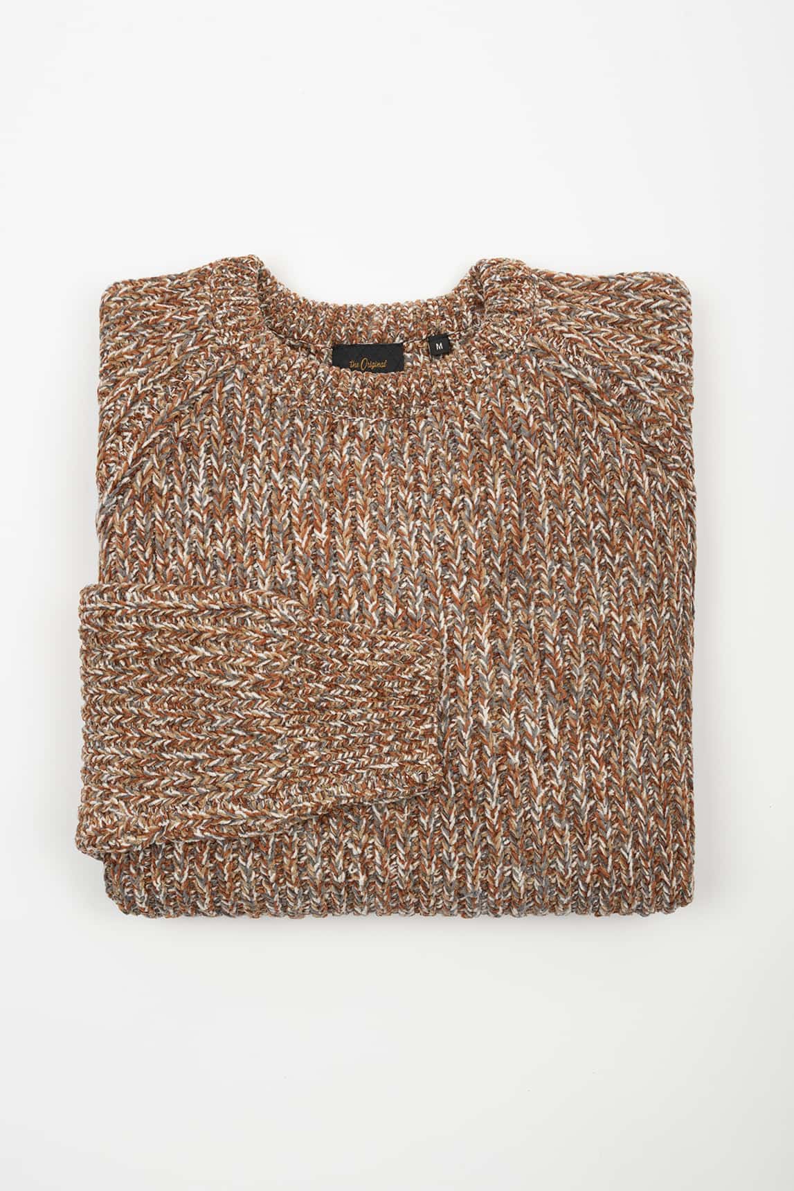 Rivera-Spain Superior-Pullover, braun meliert, dicker Strick